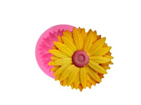 Molde silicona margarita centro redondo 